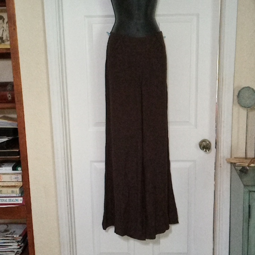 Brown wide leg pants